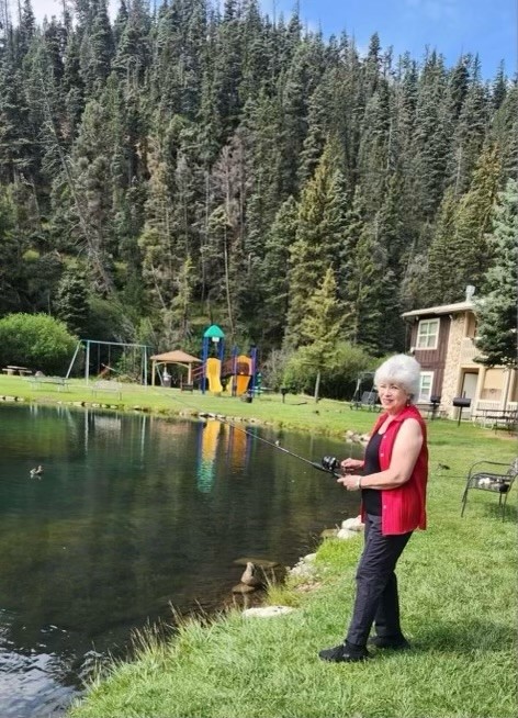 Martha Morgan fishing