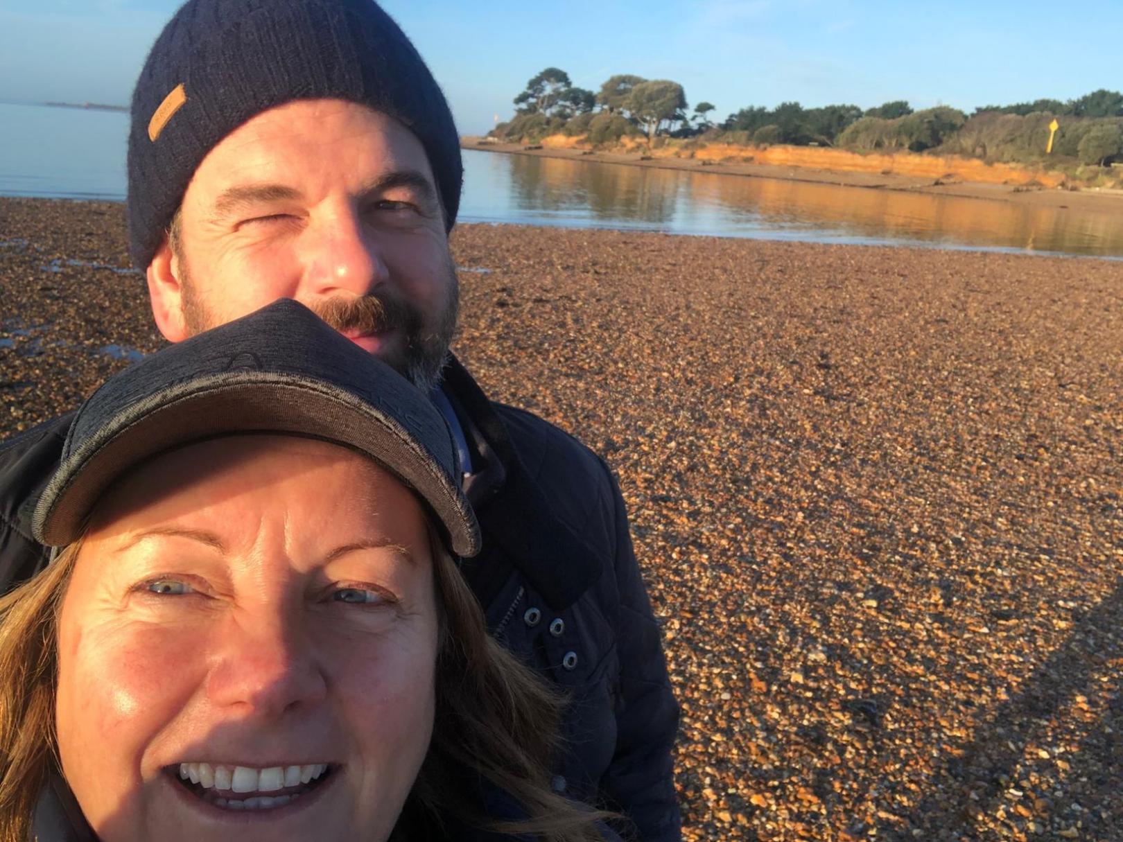 Annie Murphy and her husband