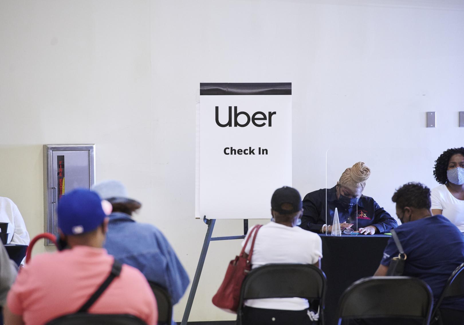 Uber signage at Atlanta clinic