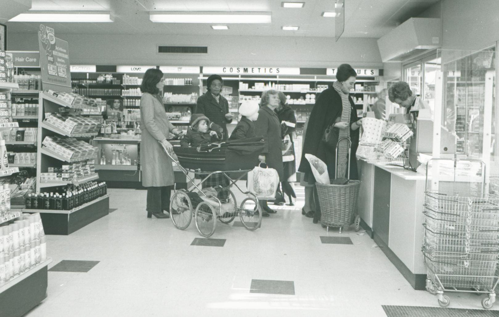 1951: The first self-service Boots stores are trialed in London, UK