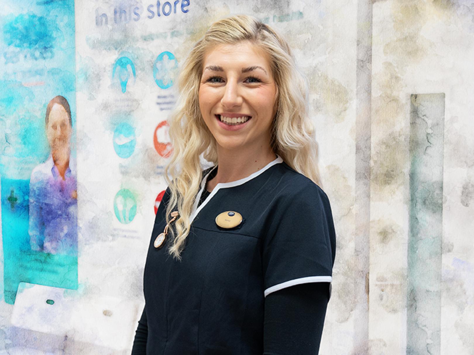 Team member standing in a store