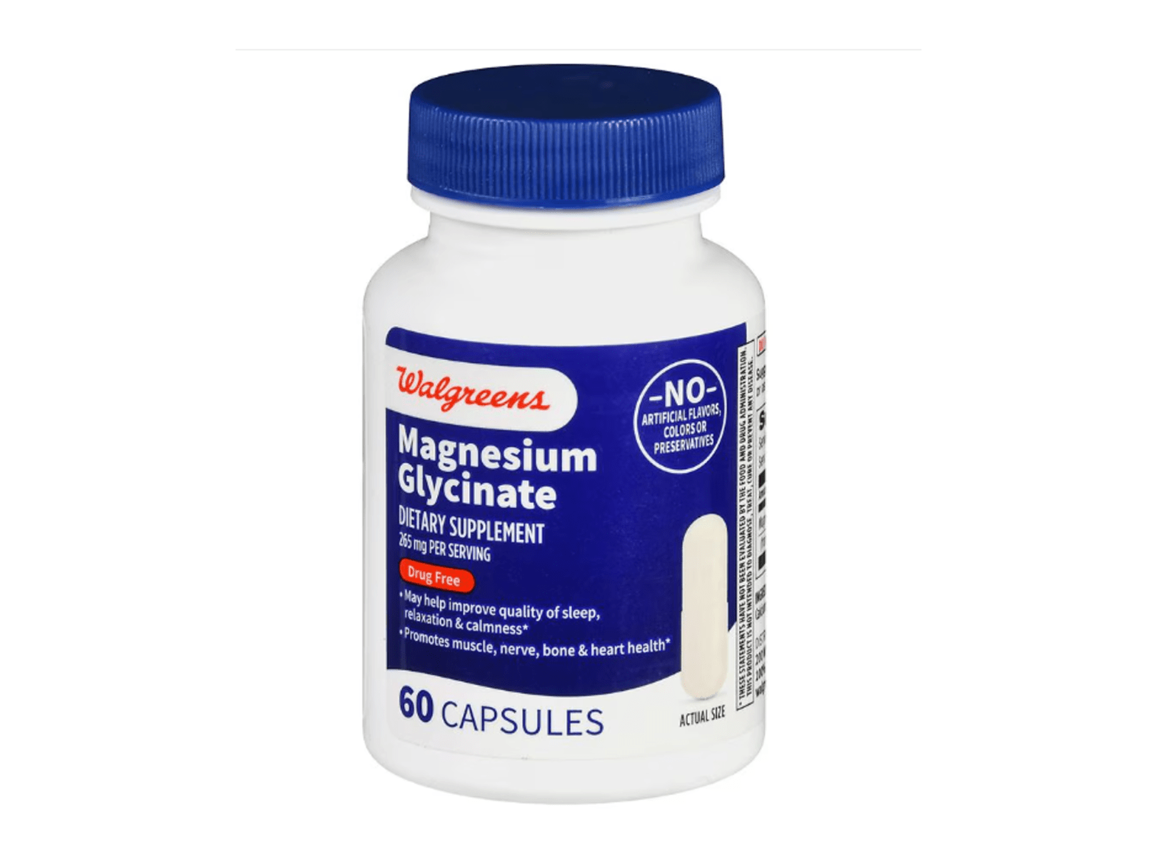 Bottle of Magnesium Glycinate vitamins