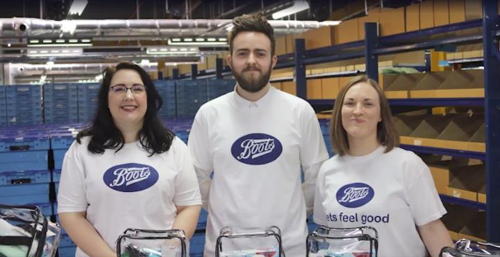 Boots Alliance volunteers making wash bags for assault survivors