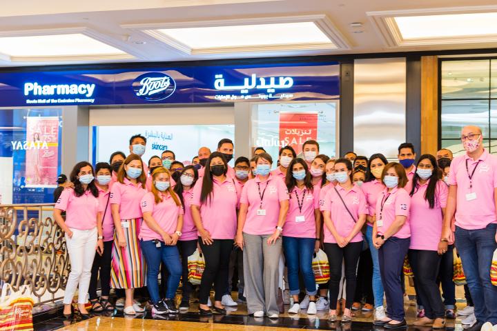 Boots team members outside a store in The Gulf